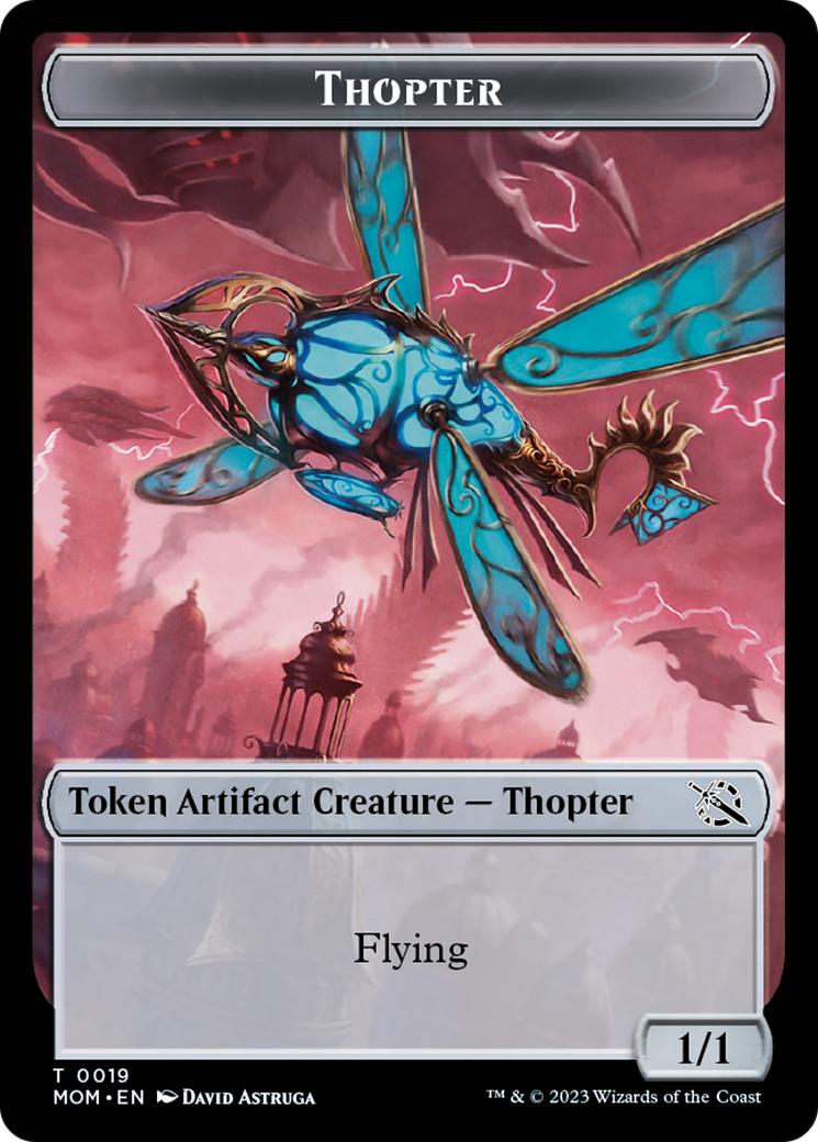 First Mate Ragavan // Thopter Double-Sided Token [March of the Machine Tokens] | I Want That Stuff Brandon