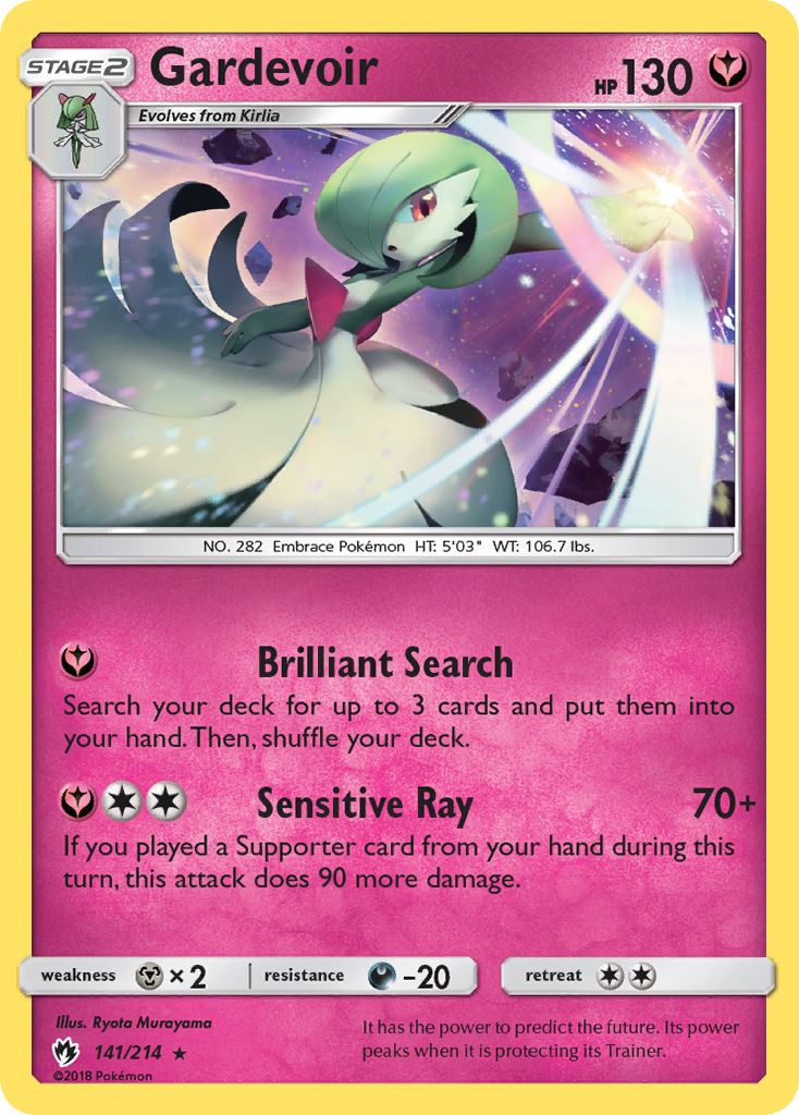 Gardevoir (141/214) [Sun & Moon: Lost Thunder] | I Want That Stuff Brandon