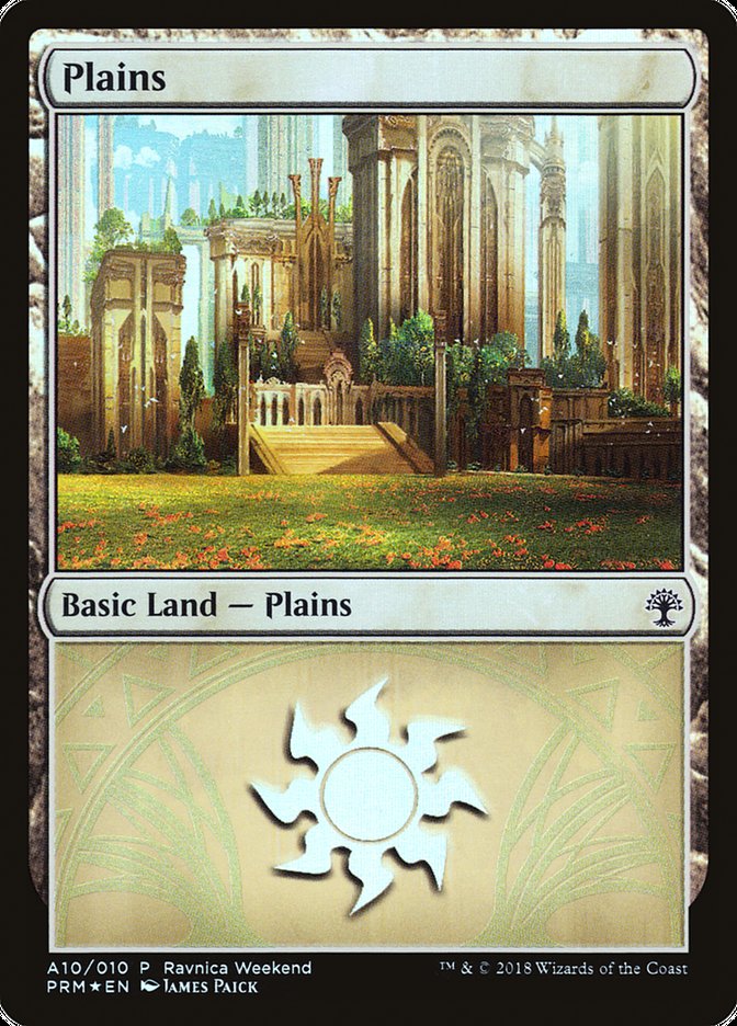 Plains (A10) [Ravnica Allegiance Ravnica Weekend] | I Want That Stuff Brandon