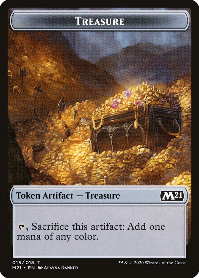 Soldier // Treasure Double-Sided Token [Core Set 2021 Tokens] | I Want That Stuff Brandon