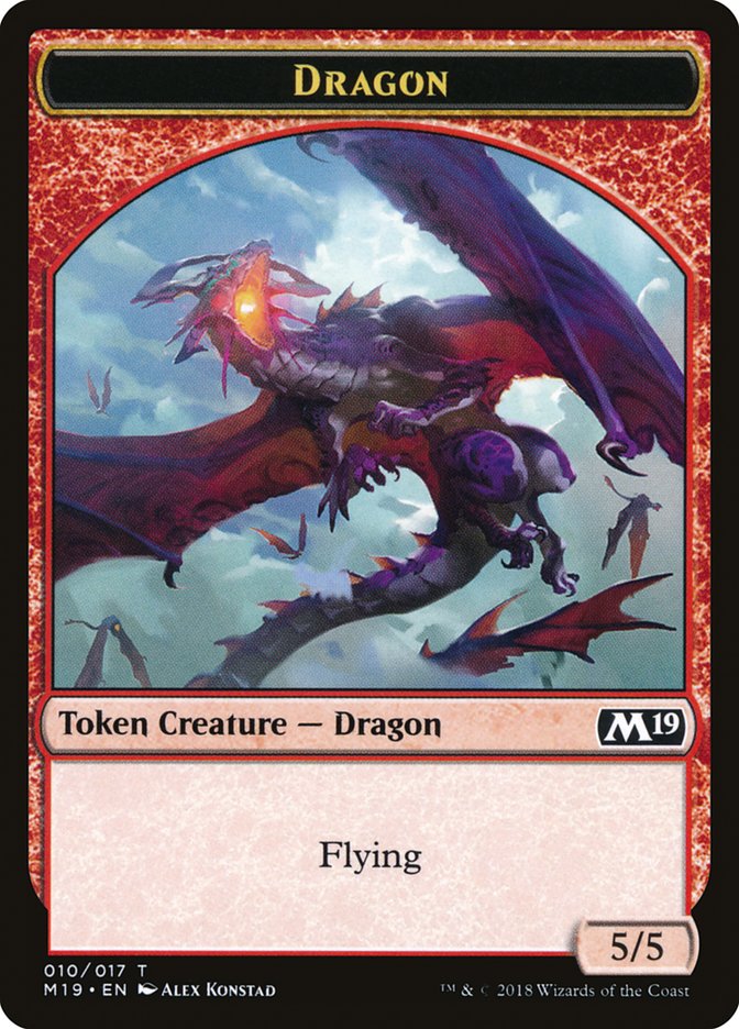 Dragon Token (010/017) [Core Set 2019 Tokens] | I Want That Stuff Brandon