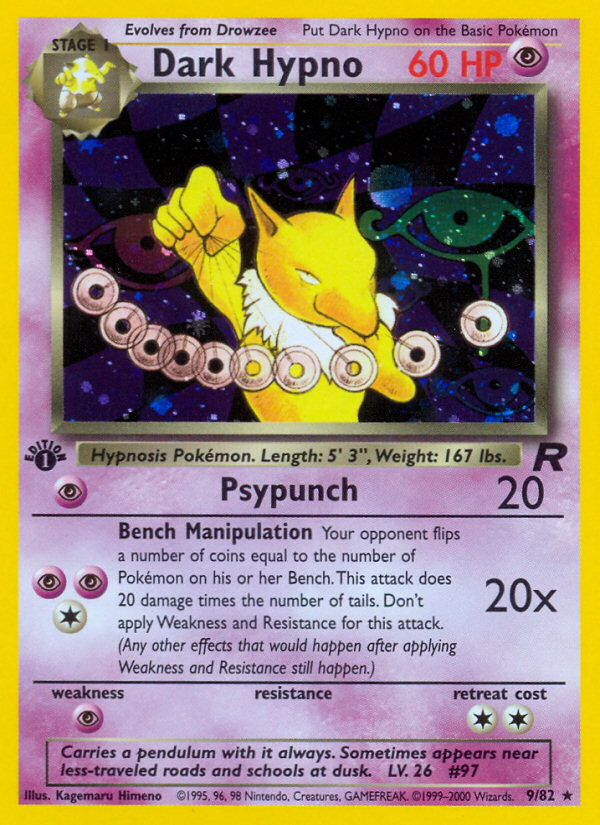 Dark Hypno (9/82) [Team Rocket 1st Edition] | I Want That Stuff Brandon