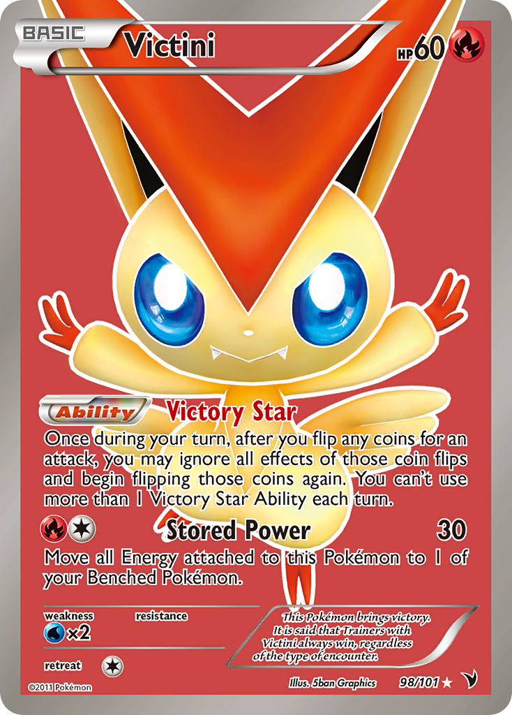 Victini (98/101) [Black & White: Noble Victories] | I Want That Stuff Brandon