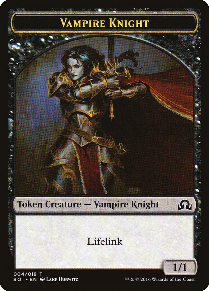 Vampire Knight Token [Shadows over Innistrad Tokens] | I Want That Stuff Brandon