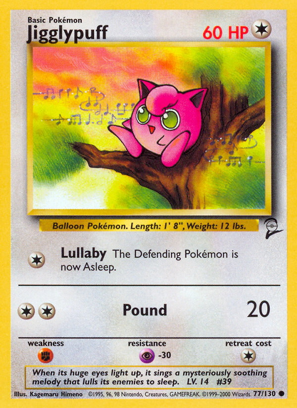 Jigglypuff (77/130) [Base Set 2] | I Want That Stuff Brandon