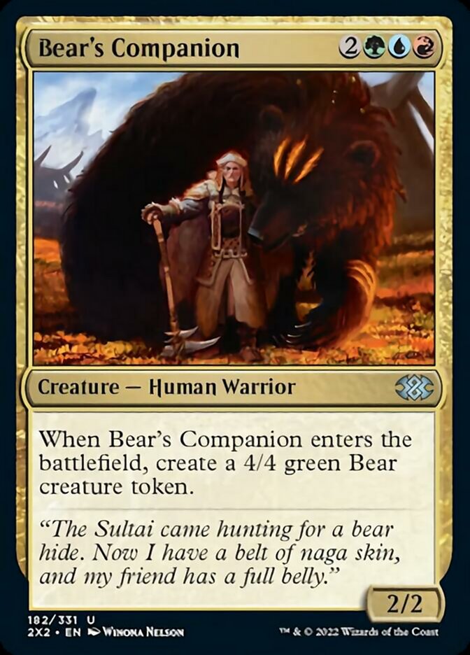 Bear's Companion [Double Masters 2022] | I Want That Stuff Brandon
