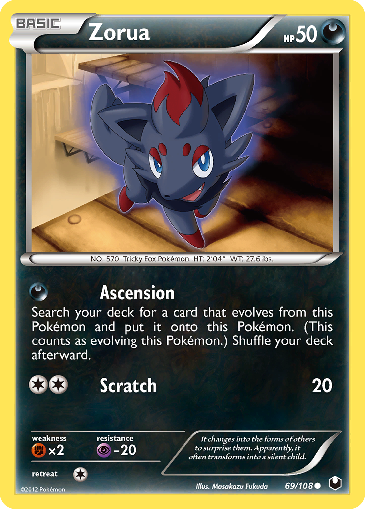 Zorua (69/108) [Black & White: Dark Explorers] | I Want That Stuff Brandon