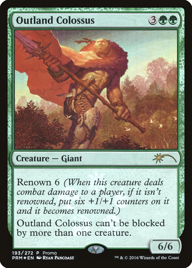 Outland Colossus [Resale Promos] | I Want That Stuff Brandon