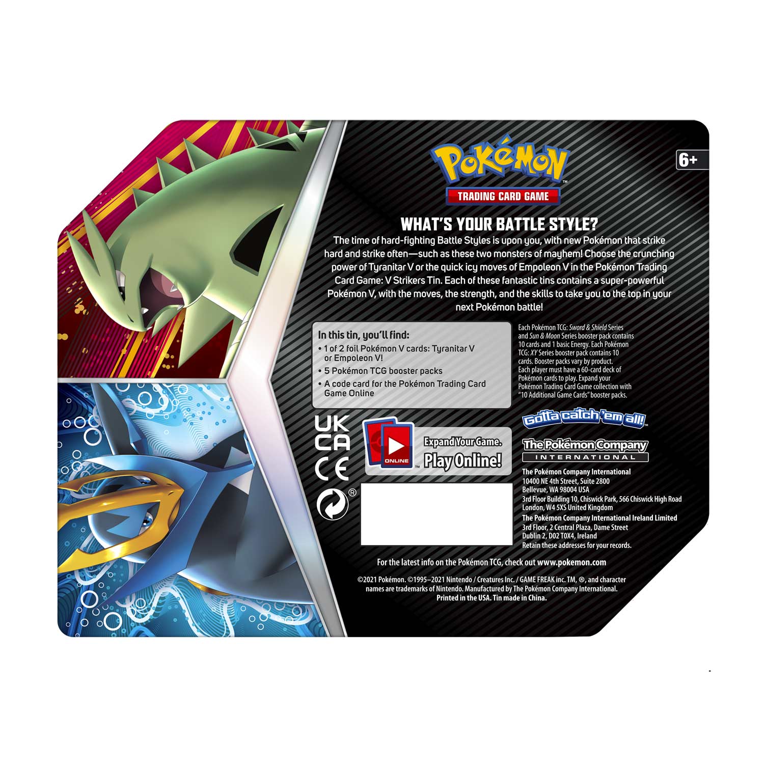 Sword & Shield: Battle Styles - V Strikers Tin (Empoleon V) | I Want That Stuff Brandon