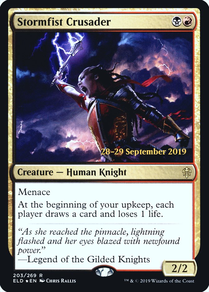 Stormfist Crusader [Throne of Eldraine Prerelease Promos] | I Want That Stuff Brandon