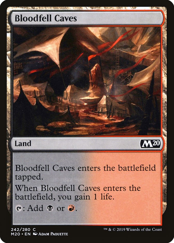 Bloodfell Caves [Core Set 2020] | I Want That Stuff Brandon