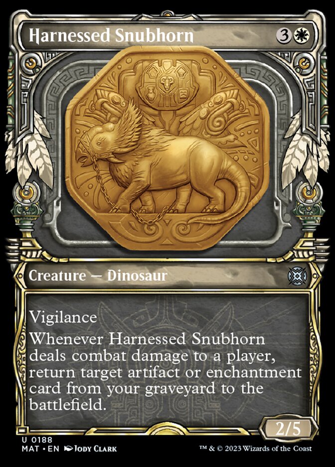 Harnessed Snubhorn (Showcase Halo Foil) [March of the Machine: The Aftermath] | I Want That Stuff Brandon
