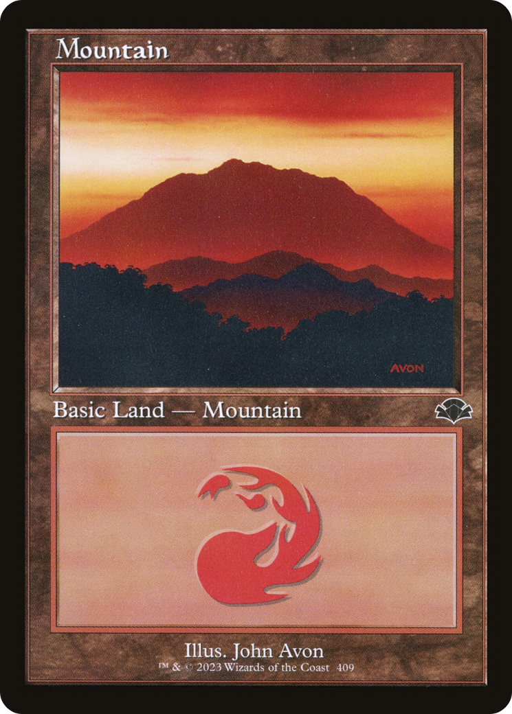 Mountain (409) (Retro) [Dominaria Remastered] | I Want That Stuff Brandon