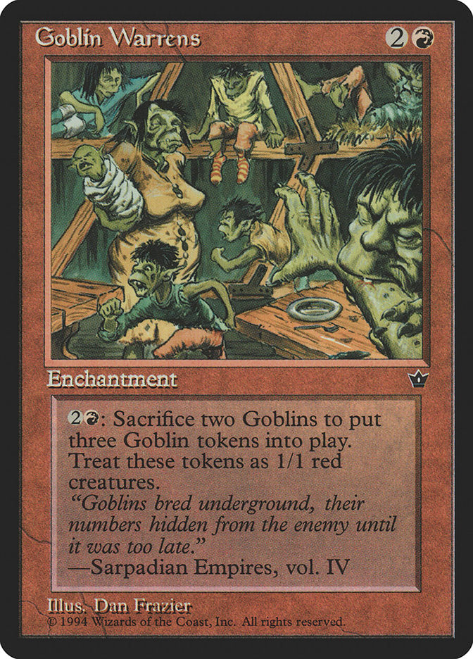 Goblin Warrens [Fallen Empires] | I Want That Stuff Brandon