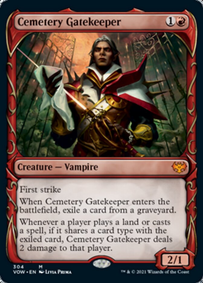 Cemetery Gatekeeper (Showcase Fang Frame) [Innistrad: Crimson Vow] | I Want That Stuff Brandon