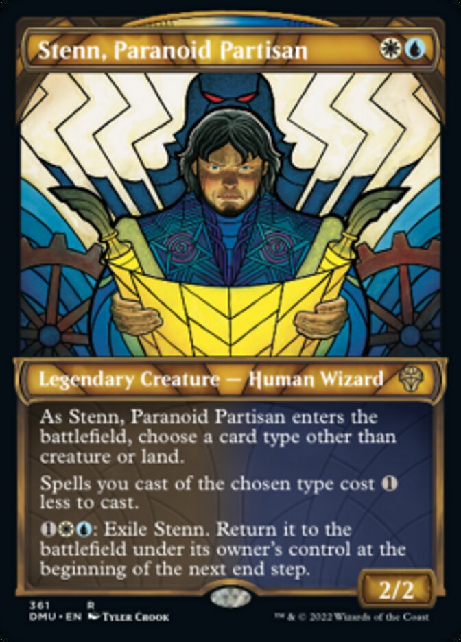 Stenn, Paranoid Partisan (Showcase Textured) [Dominaria United] | I Want That Stuff Brandon