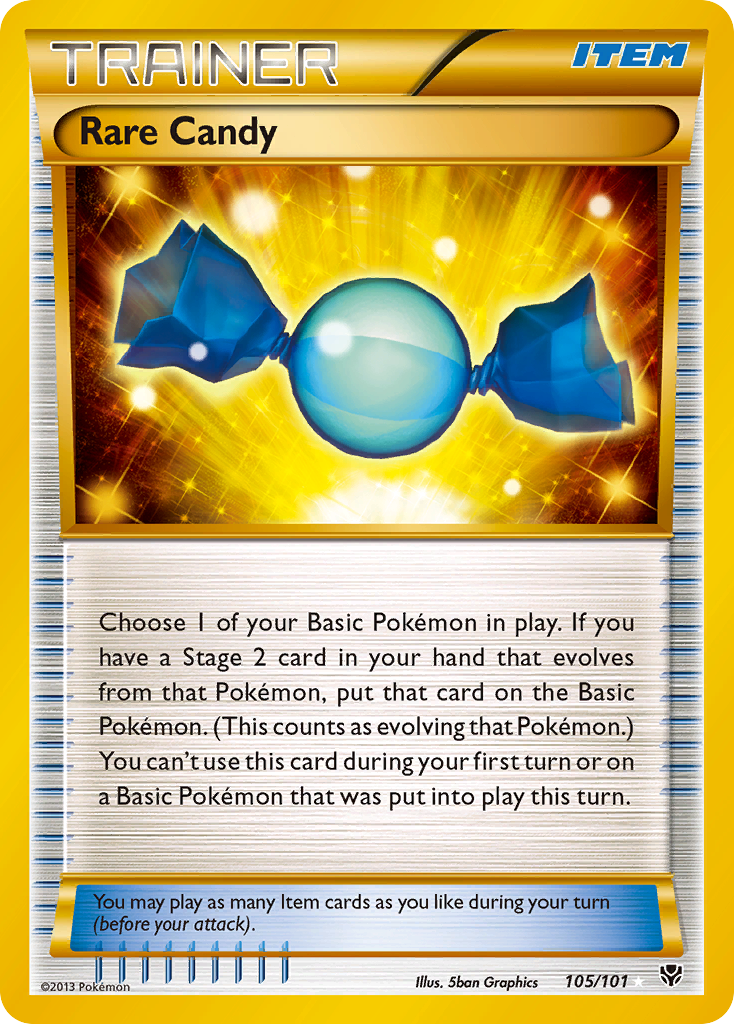 Rare Candy (105/101) [Black & White: Plasma Blast] | I Want That Stuff Brandon
