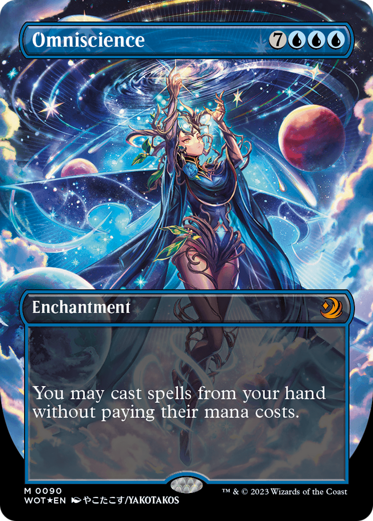 Omniscience (Anime Borderless) (Confetti Foil) [Wilds of Eldraine: Enchanting Tales] | I Want That Stuff Brandon