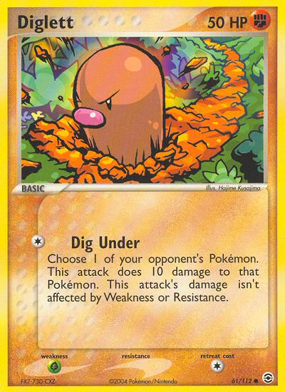 Diglett (61/112) [EX: FireRed & LeafGreen] | I Want That Stuff Brandon