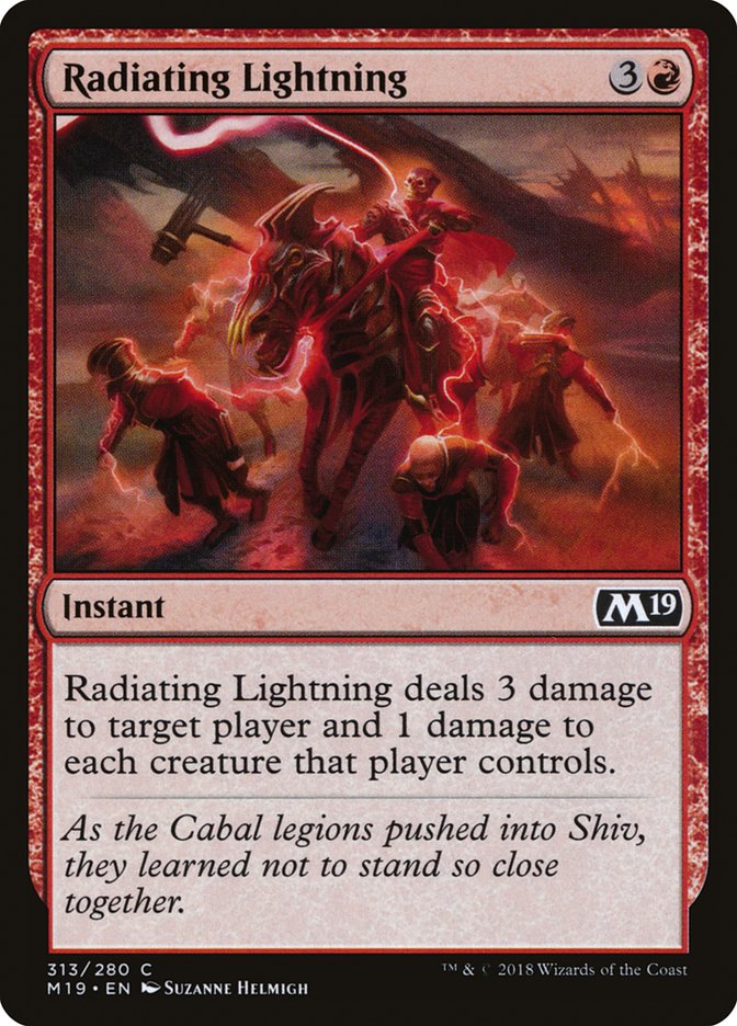 Radiating Lightning [Core Set 2019] | I Want That Stuff Brandon