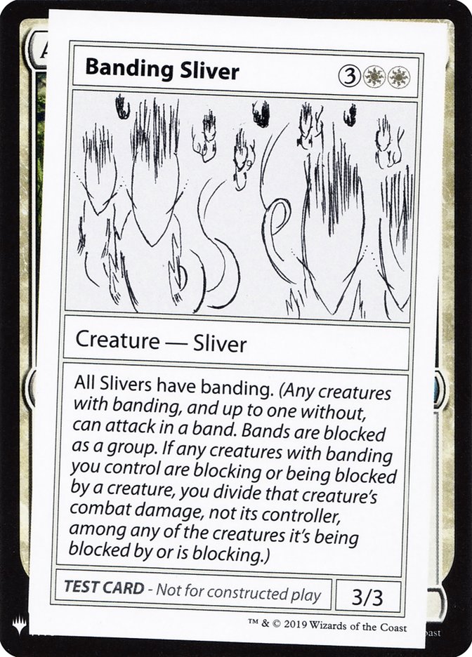 Banding Sliver [Mystery Booster Playtest Cards] | I Want That Stuff Brandon