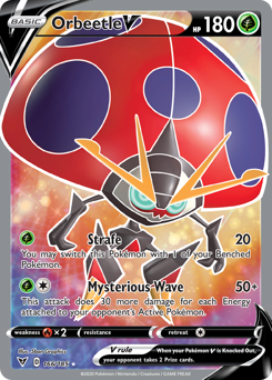 Orbeetle V (166/185) [Sword & Shield: Vivid Voltage] | I Want That Stuff Brandon