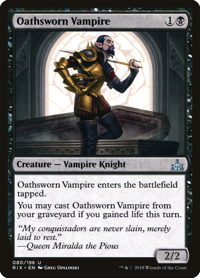 Oathsworn Vampire [Rivals of Ixalan] | I Want That Stuff Brandon