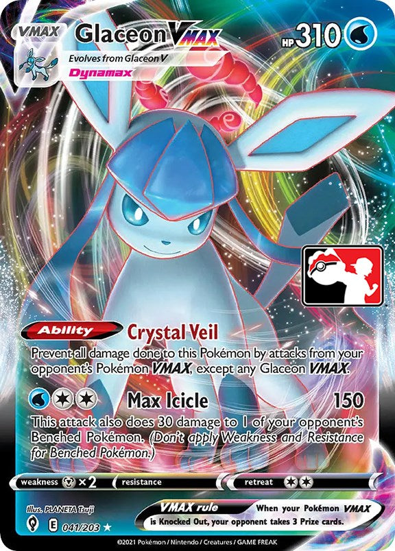 Glaceon VMAX (041/203) [Prize Pack Series One] | I Want That Stuff Brandon