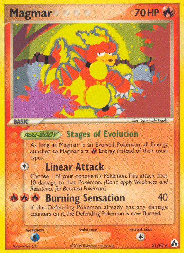 Magmar (21/92) [EX: Legend Maker] | I Want That Stuff Brandon