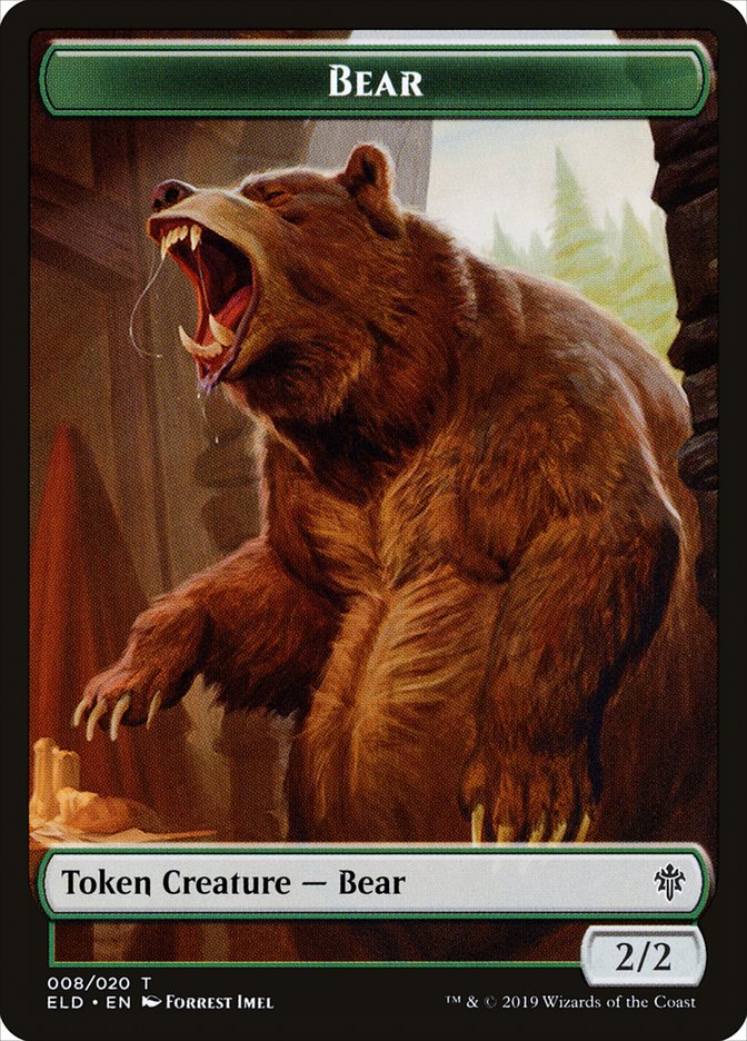 Bear Token [Throne of Eldraine Tokens] | I Want That Stuff Brandon