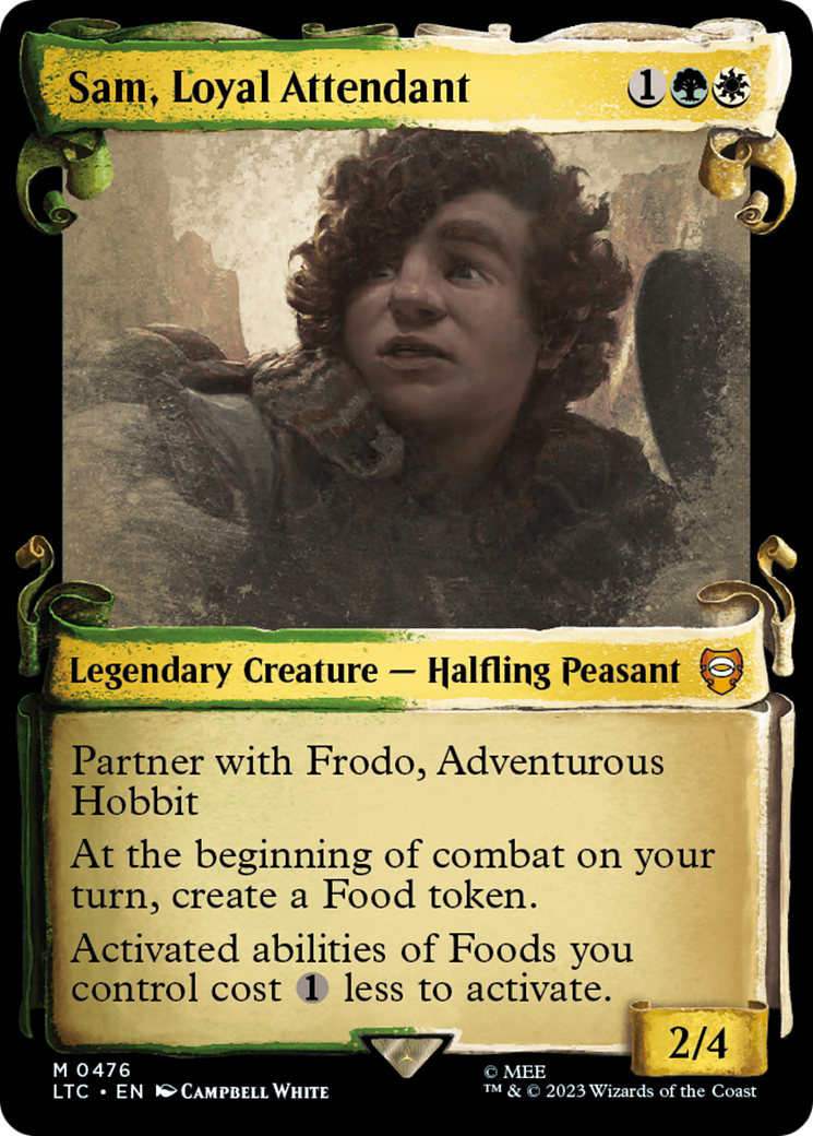 Sam, Loyal Attendant [The Lord of the Rings: Tales of Middle-Earth Commander Showcase Scrolls] | I Want That Stuff Brandon