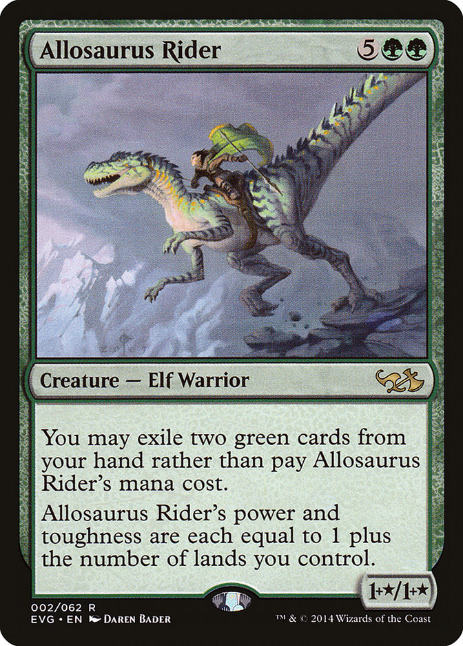 Allosaurus Rider (Elves vs. Goblins) [Duel Decks Anthology] | I Want That Stuff Brandon