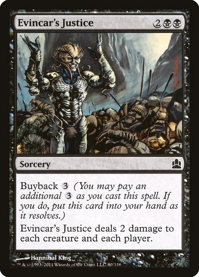 Evincar's Justice [Commander 2011] | I Want That Stuff Brandon