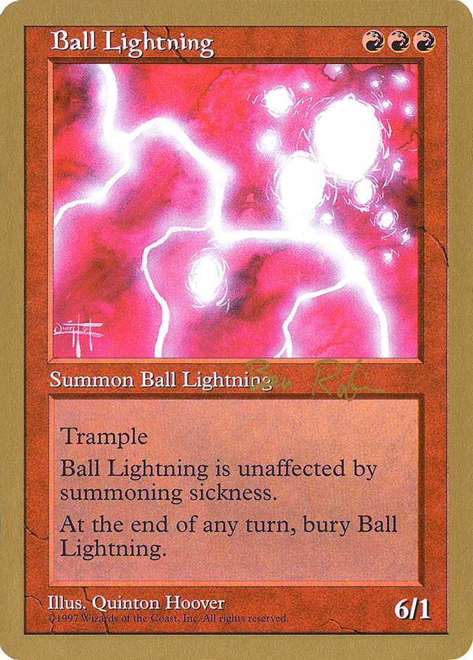 Ball Lightning (Ben Rubin) [World Championship Decks 1998] | I Want That Stuff Brandon
