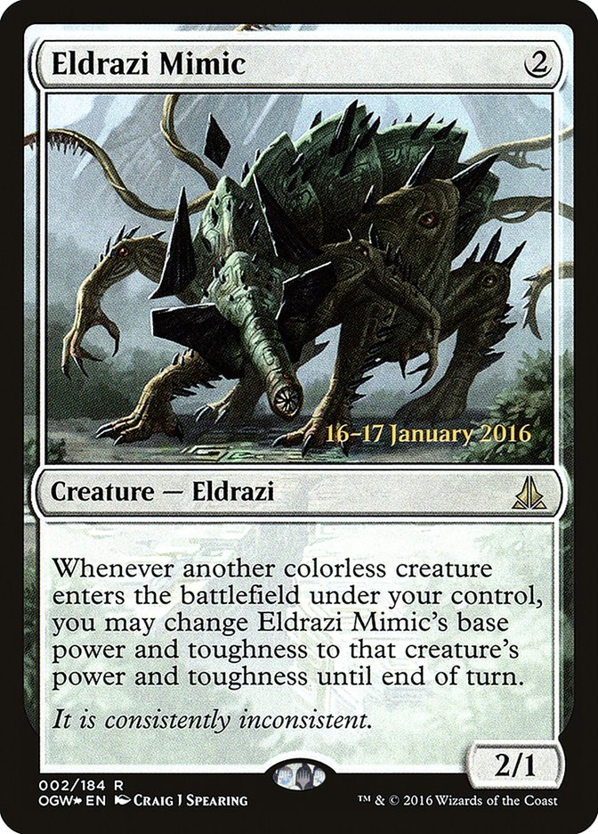 Eldrazi Mimic [Oath of the Gatewatch Prerelease Promos] | I Want That Stuff Brandon