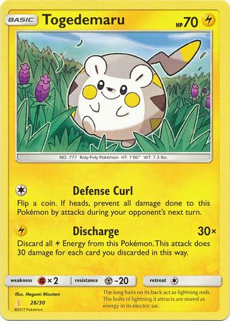 Togedemaru (26/30) [Sun & Moon: Trainer Kit - Alolan Raichu] | I Want That Stuff Brandon