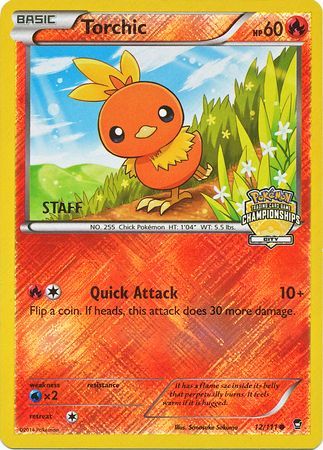 Torchic (12/111) (City Championship Promo Staff) [XY: Furious Fists] | I Want That Stuff Brandon