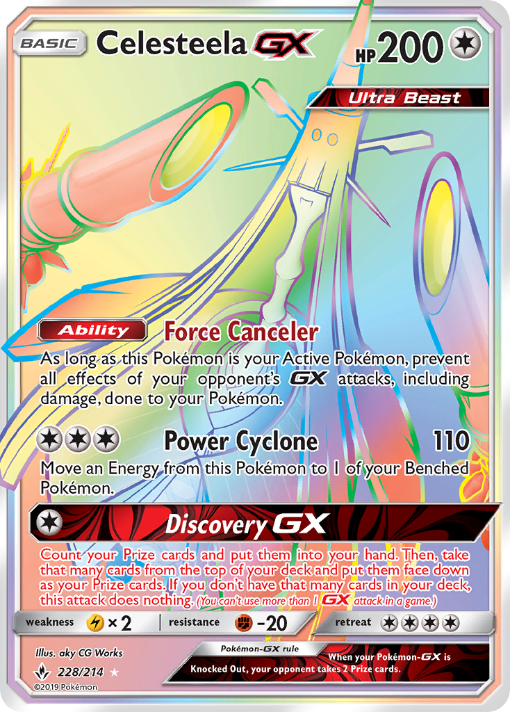 Celesteela GX (228/214) [Sun & Moon: Unbroken Bonds] | I Want That Stuff Brandon