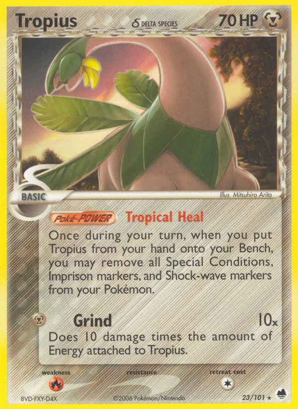 Tropius (23/101) (Delta Species) [EX: Dragon Frontiers] | I Want That Stuff Brandon