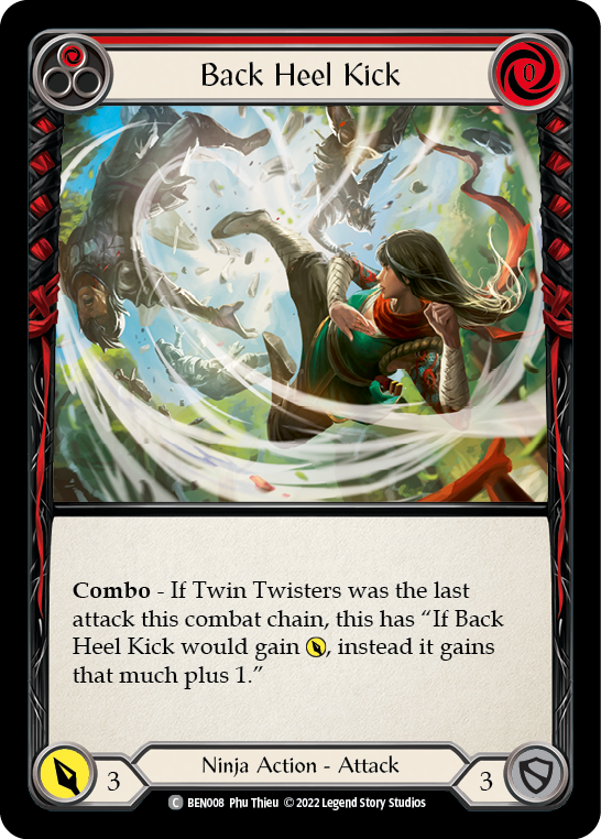 Back Heel Kick (Red) [BEN008] (Outsiders Benji Blitz Deck) | I Want That Stuff Brandon