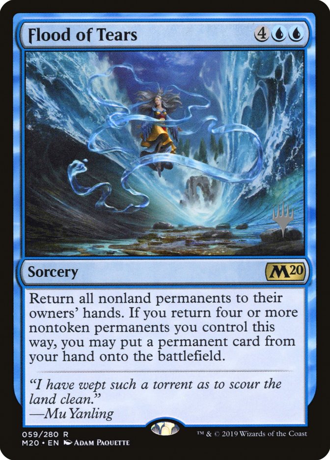 Flood of Tears (Promo Pack) [Core Set 2020 Promos] | I Want That Stuff Brandon