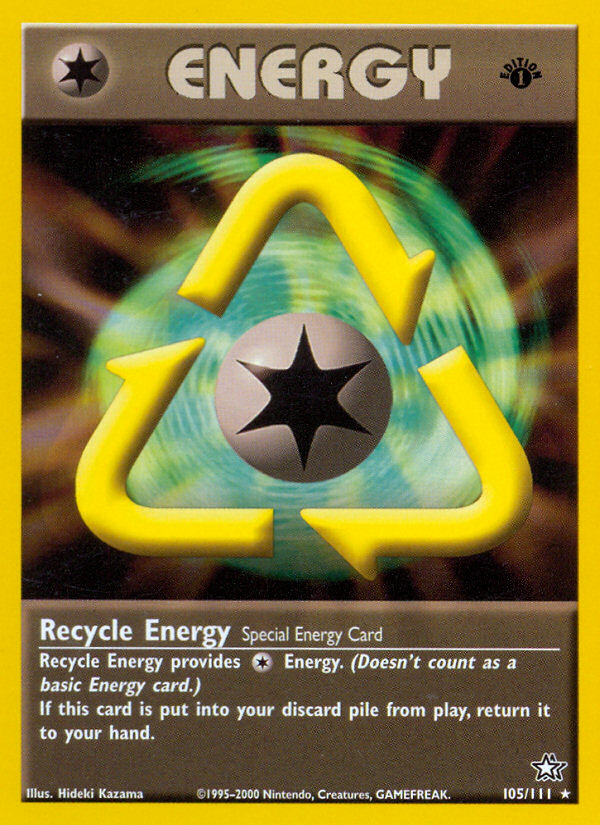 Recycle Energy (105/111) [Neo Genesis 1st Edition] | I Want That Stuff Brandon