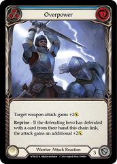 Overpower (Blue) [WTR125-R] Alpha Print Rainbow Foil | I Want That Stuff Brandon