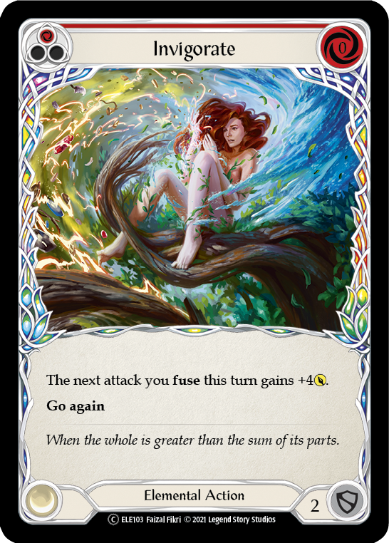 Invigorate (Red) [U-ELE103] Unlimited Rainbow Foil | I Want That Stuff Brandon