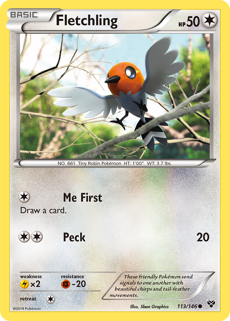 Fletchling (113/146) [XY: Base Set] | I Want That Stuff Brandon