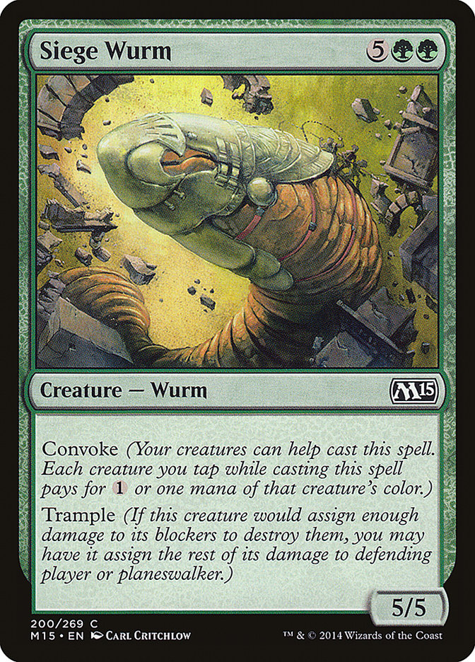 Siege Wurm [Magic 2015] | I Want That Stuff Brandon