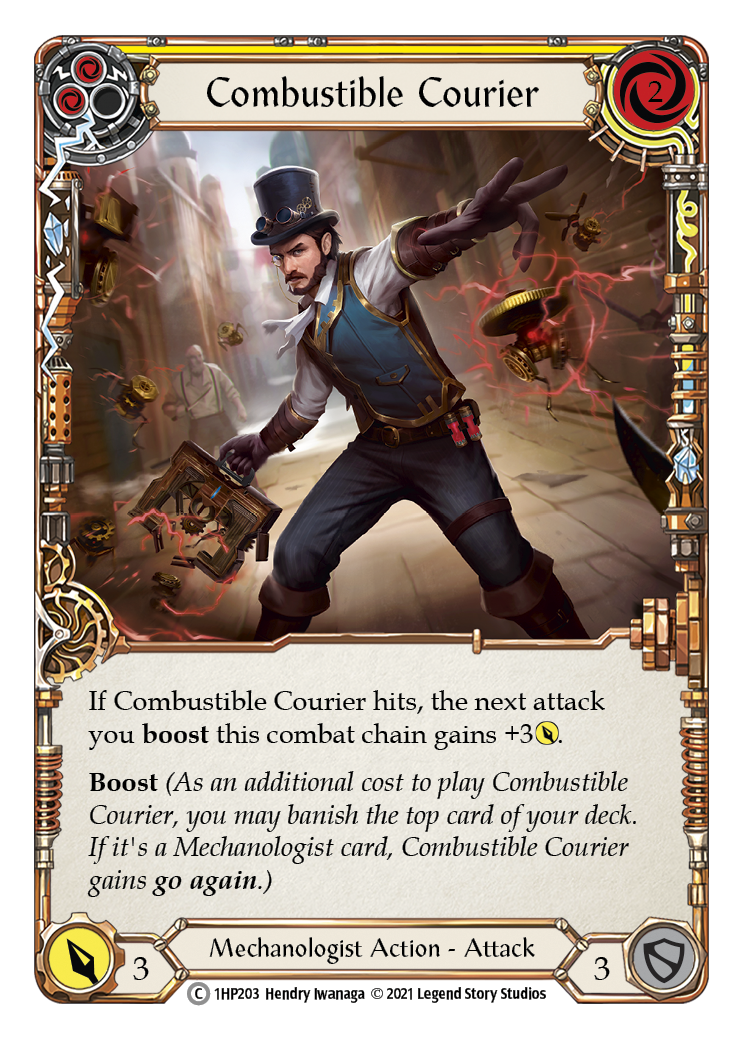 Combustible Courier (Yellow) [1HP203] | I Want That Stuff Brandon
