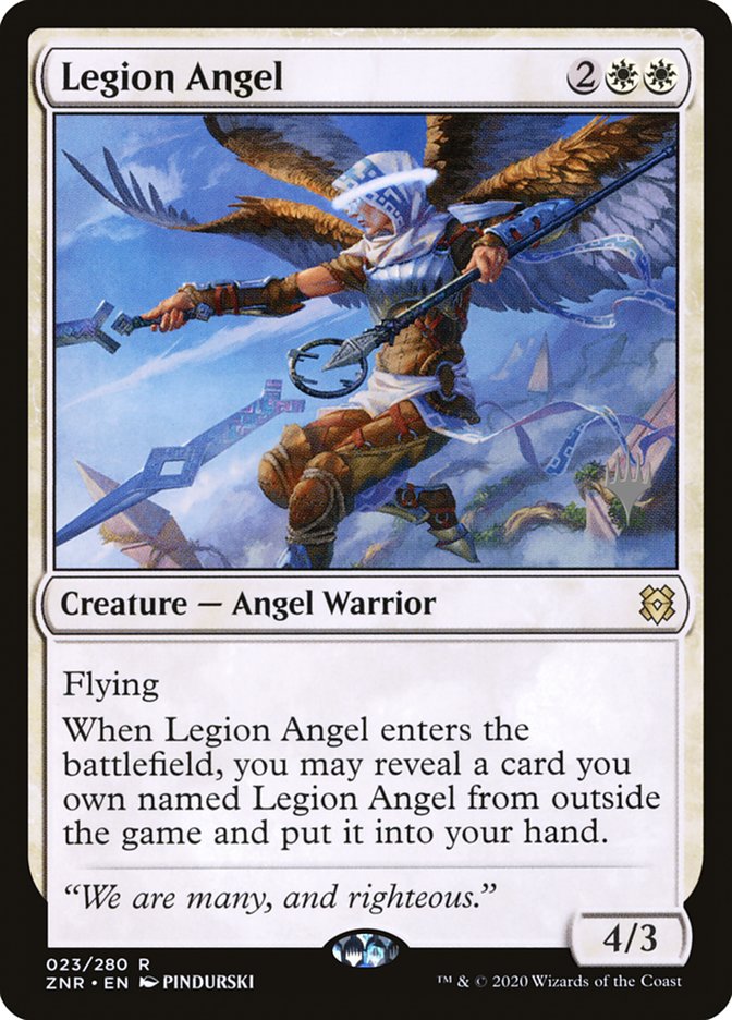 Legion Angel (Promo Pack) [Zendikar Rising Promos] | I Want That Stuff Brandon