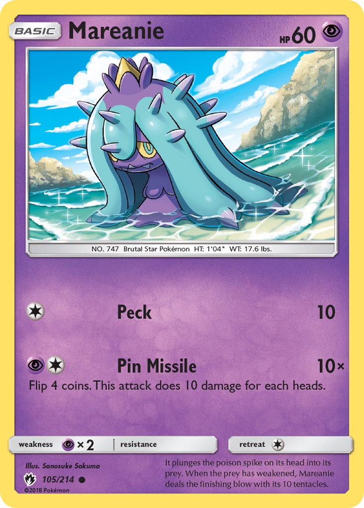 Mareanie (105/214) [Sun & Moon: Lost Thunder] | I Want That Stuff Brandon