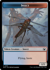 Soldier // Insect Double-Sided Token [March of the Machine Commander Tokens] | I Want That Stuff Brandon